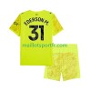 Maillot de Foot Manchester City EDERSON M. 31 Gardien Enfant Troisieme 2025/26